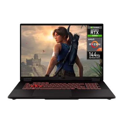 ASUS Laptop Gamer TUF Gaming A18 NVIDIA GeForce RTX 5060 AMD Ryzen 7 260 16GB DDR5 SSD 1TB 18" WUXGA 144Hz Teclado Ingles Gaming Competitivo y Creacio