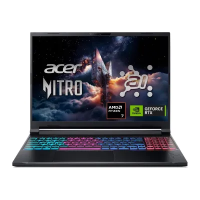 Acer Nitro V 16S AI Gaming Laptop | AMD Ryzen 7 260 Processor | NVIDIA GeForce RTX 5060 Laptop GPU | 16" WUXGA IPS 180Hz Display | 32GB DDR5 | 1TB Gen