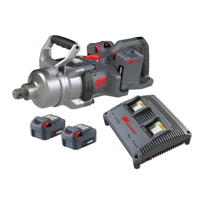 Ingersoll Rand W9491-K4E Kit de batería de 1 "20V Llave de impacto inalámbrica 4, torque de 2600 ft-lb, retenedor de orificio pasante de anillo