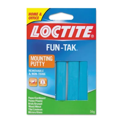 Loctite 1270884 Fun-Tak Masilla de montaje, 2 onzas, azul