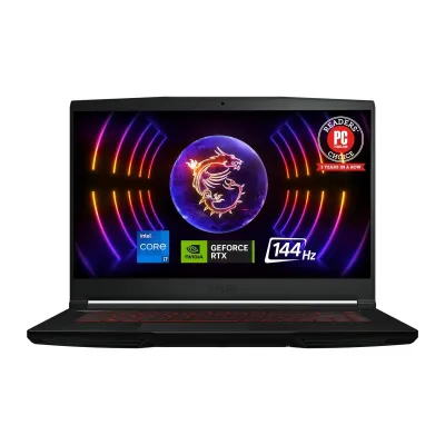 Notebook MSI Thin GF63 11UC-1276US Negro 15.6" 1920 px x 1080 px disco SSD PCIe 512 GB Intel 12650H GeForce RTX 16GB de Ram
