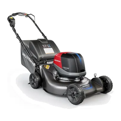 Honda HRN-BV Cortacésped Autopropulsado de 21 Pulgadas a Batería con Velocidad Variable y Capacidad de 1.9 Bushels, Bolsa de Hierba Fácil de Retirar